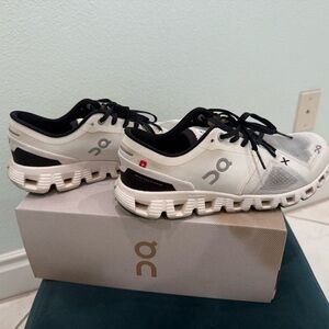 On Cloud X 3 Black and White Athletic Shoes